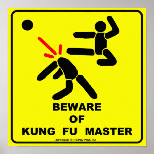 Pas op voor de meester van Kung Fu Poster
