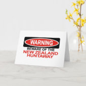 Pas op voor de Nieuw-Zeelandse Huntaway Kaart (Gele Bloem)