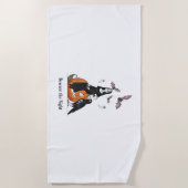 Pas op voor de Night Spooky Nun Strandlaken (Voorkant)