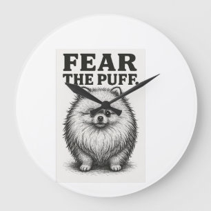 Pas Op Voor De Puf � Grappige Fluffy Hond Waarschu Grote Klok