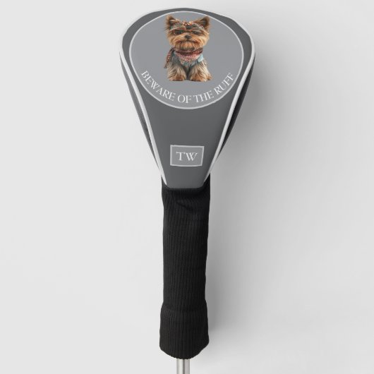 Pas op voor de Ruff Custom Golf Headcover (Voorkant)