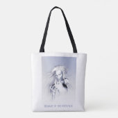 Pas op voor de Vorstbeet. Ijs vampier Tote Bag (Achterkant)