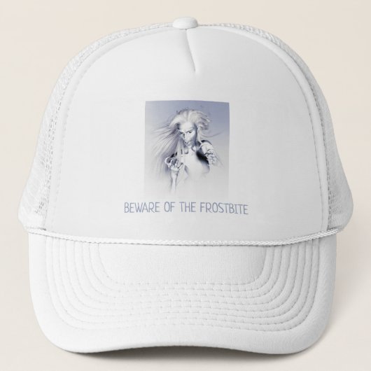 Pas op voor de Vorstbeet. Ijs vampier Trucker Pet (Voorkant)