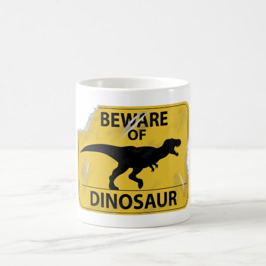 Pas op voor Dinosaur (beschadigd) Koffiemok (Center)