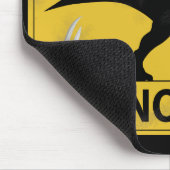 Pas op voor Dinosaur (beschadigd) Muismat (Hoek)