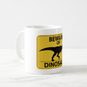 Pas op voor Dinosaur Koffiemok (Voorkant links)