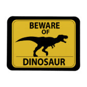 Pas op voor Dinosaur Magneet (Horizontaal)
