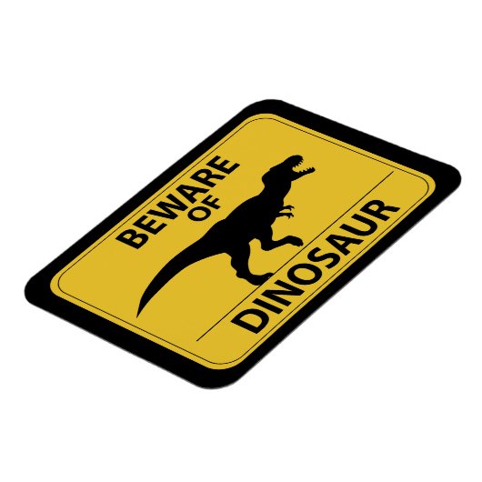Pas op voor Dinosaur Magneet (Linkerzijde)