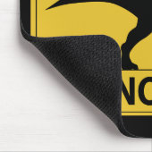 Pas op voor Dinosaur Muismat (Hoek)