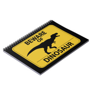 Pas op voor Dinosaur Notitieboek
