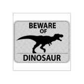 Pas op voor Dinosaur Rubberstempel (Afrduk)