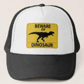 Pas op voor Dinosaur Trucker Pet (Voorkant)