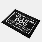 Pas op voor Dog Doormat Deurmat (Schuin)
