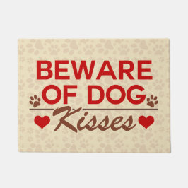 Pas op voor Dog Kisses Deurmat