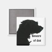 Pas op voor Dog Magneet (Voorkant / Achterkant)