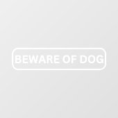 Pas op voor Dog Storefront Decal (Vel)