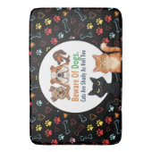 Pas op voor Dog & The Cat is Shady als Hell Too Badmat (Voorkant Verticaal)