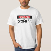 Pas op voor d'oh! v1 t-shirt (Voorkant)
