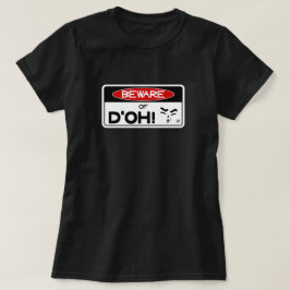 Pas op voor d'oh! v2 t-shirt