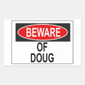 Pas op voor Doug Sticker (Voorkant)