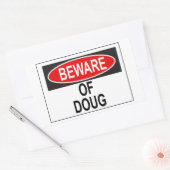Pas op voor Doug Sticker (Envelop)
