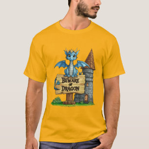 Pas op voor Draak T-Shirt – Cute Fantasy Draak tee