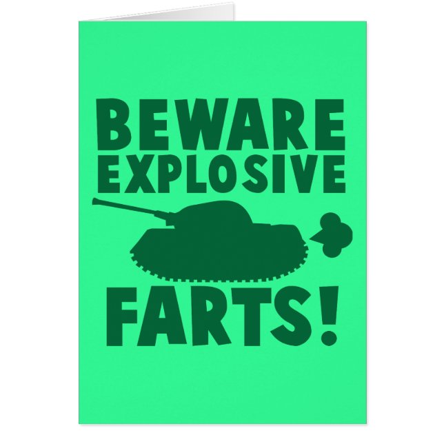 Pas op voor EXPLOSIEVE FARTS! (Voorkant)
