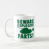 Pas op voor EXPLOSIEVE FARTS! Koffiemok (Links)
