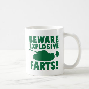 Pas op voor EXPLOSIEVE FARTS! Koffiemok