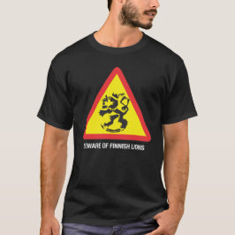 Pas op voor Finnish Lions Dark T-shirt