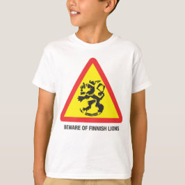 Pas op voor Finse Leeuwen Kids Sweater T-shirt
