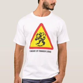 Pas op voor Finse Leeuwen T-shirt