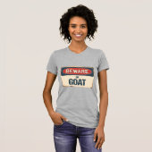 Pas op voor geit t-shirt (Voorkant volledig)