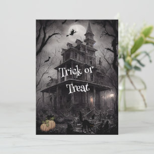 Pas op voor heksen Halloween Party uitnodiging