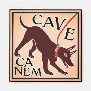 Pas op voor het Afbeelding "Cave Canem" Greco-Roma Magneet