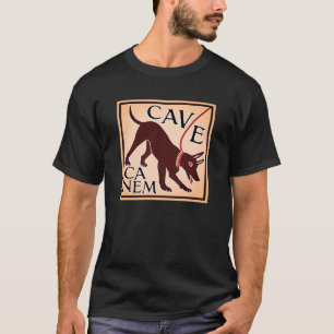 Pas op voor het Afbeelding "Cave Canem" Greco-Roma T-shirt