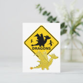 Pas op voor het Briefkaart van de Dragon van de Ca (Staand voorkant)