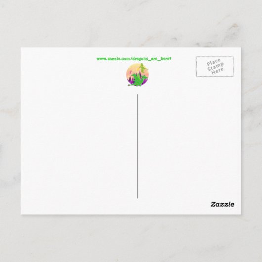 Pas op voor het Briefkaart van de Dragon van de Ca (Achterkant)