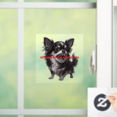 Pas op voor het chihuahua teken grappig raamsticker (Huis)