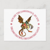 PAS OP VOOR HET JABBERWOCK, MIJN ZOON BRIEFKAART (Voorkant)