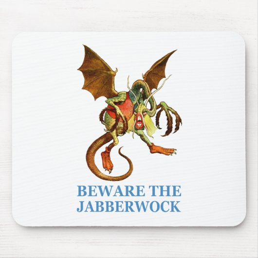PAS OP VOOR HET JABBERWOCK MUISMAT (Voorkant)