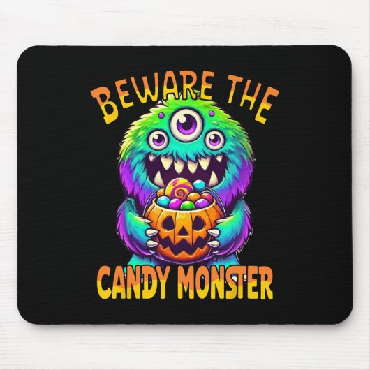 Pas op voor het Schattigee Halloweenmonster van he Muismat (Voorkant)