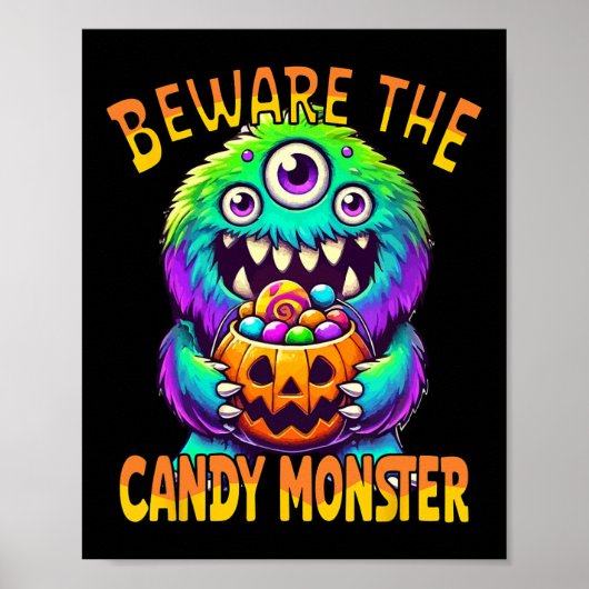 Pas op voor het Schattigee Halloweenmonster van he Poster (Voorkant)