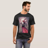 Pas op voor het T-shirt met de rode gevlekte uil (Voorkant volledig)