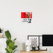Pas op voor hond …en kat poster (Thuiskantoor)