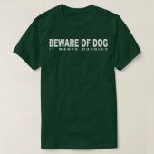 Pas op voor hond het wil knuffels 1 t-shirt (Design voorkant)