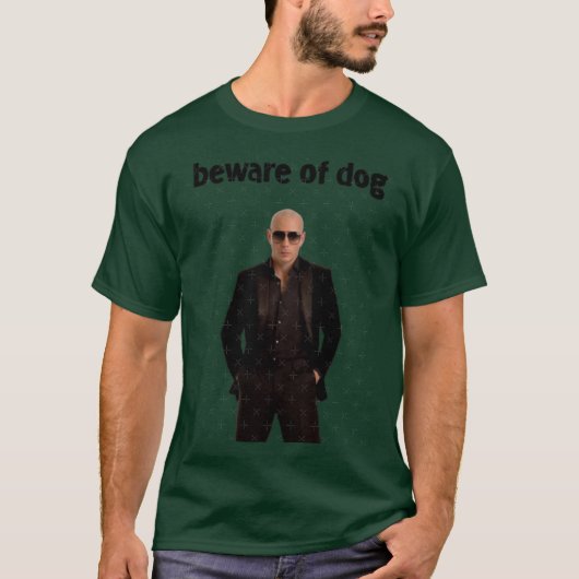 Pas op voor hond meisje t-shirt (Voorkant)