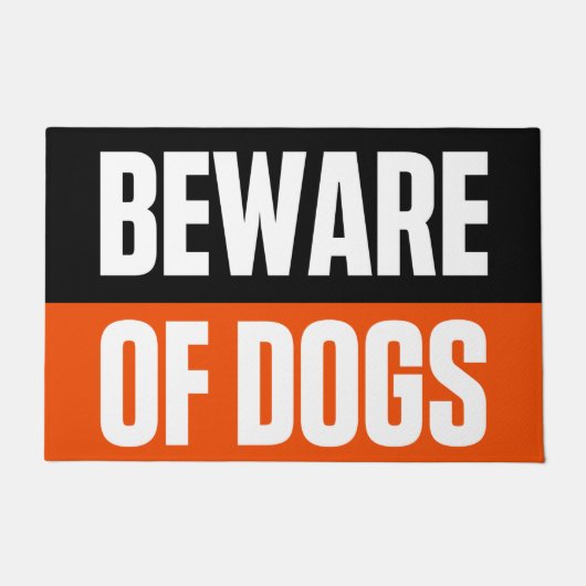 PAS OP VOOR HONDEN DEURMAT (Voorkant)