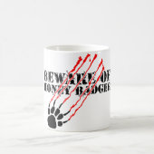 Pas op voor honingbadger koffiemok (Center)