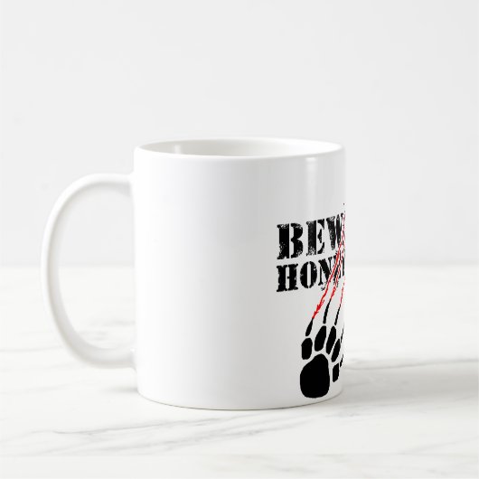 Pas op voor honingbadger koffiemok (Links)